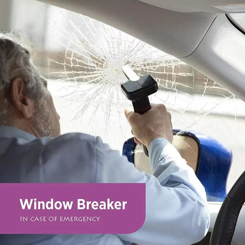 Car Door Assist Handle For Elderly With Anti Slip Grip And Window Breaker 4