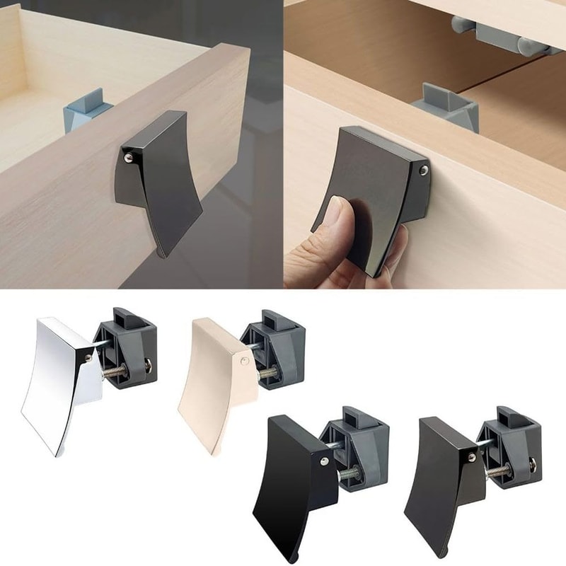 Zinc Alloy Push Button Door Latch For RV Cabinet Caravan Cupboard And Drawer Doors 0