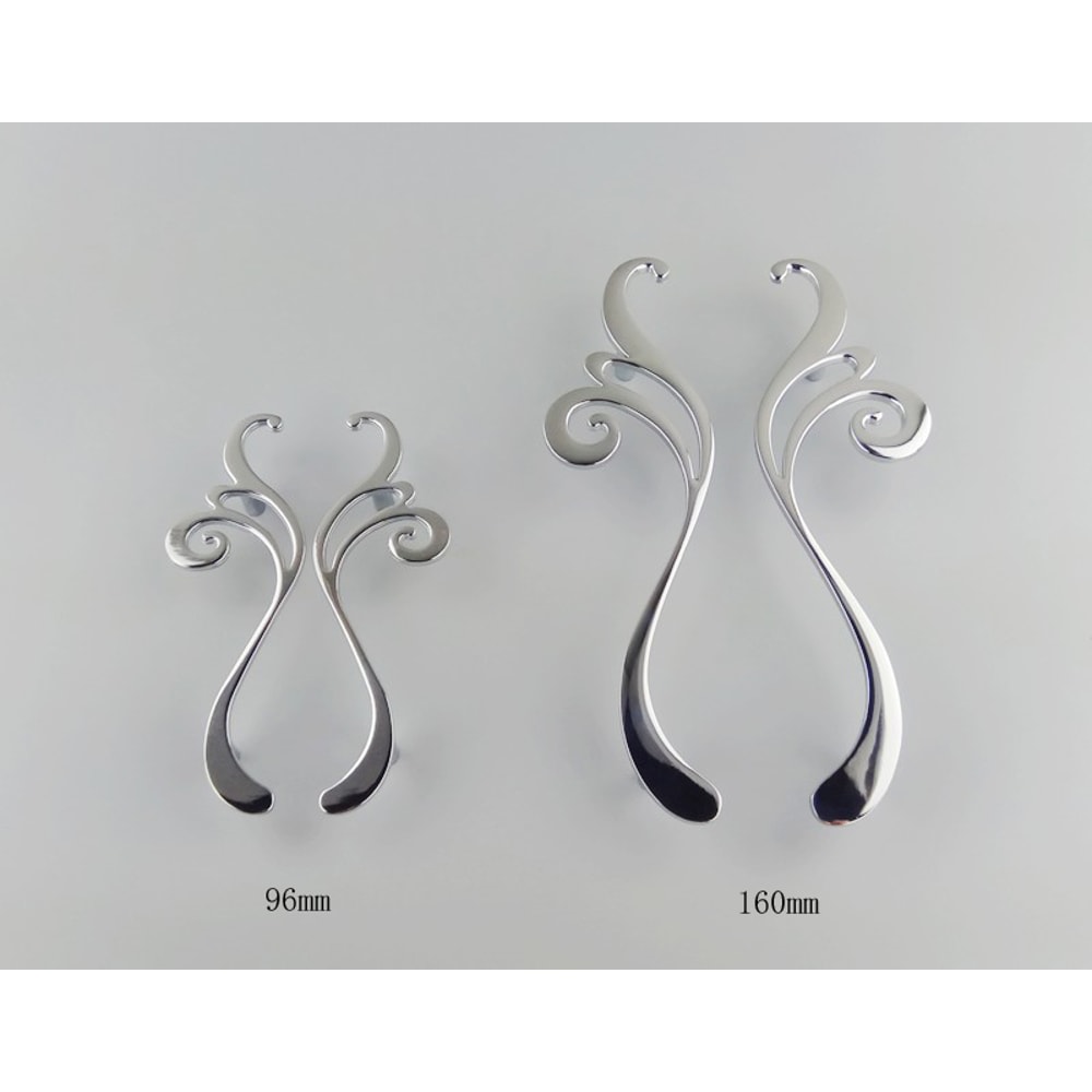 Modern Chrome Flower Cabinet Knob And Drawer Pull For Kitchen Cabinets And Wardrobes 1