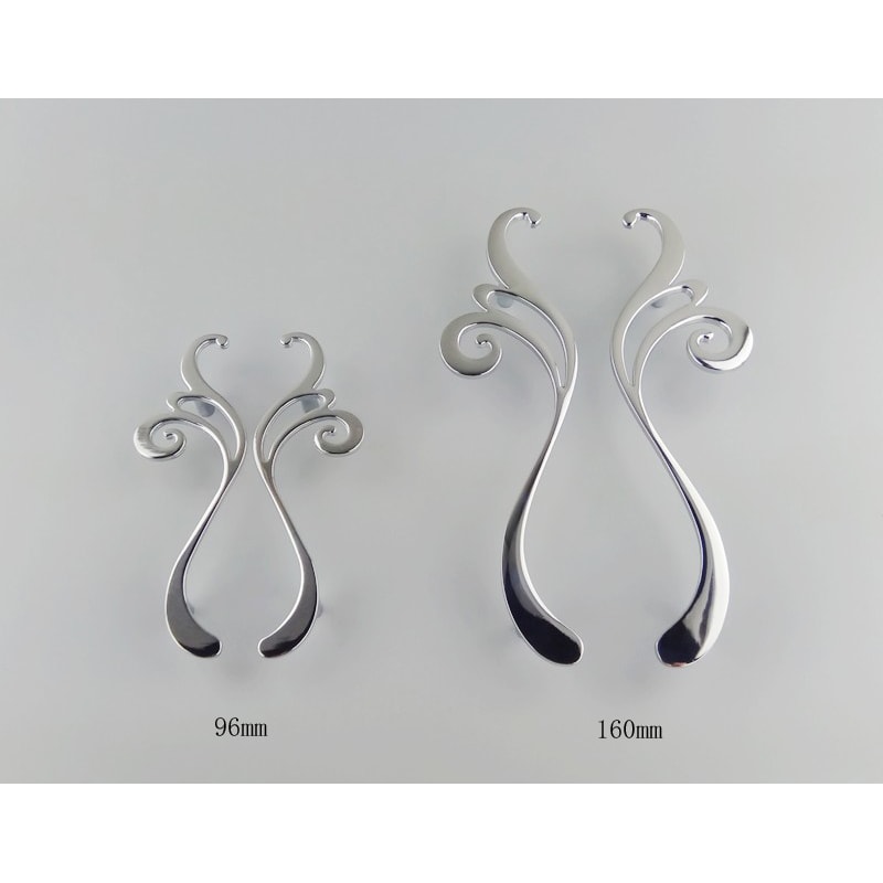 Modern Chrome Flower Cabinet Knob And Drawer Pull For Kitchen Cabinets And Wardrobes 1