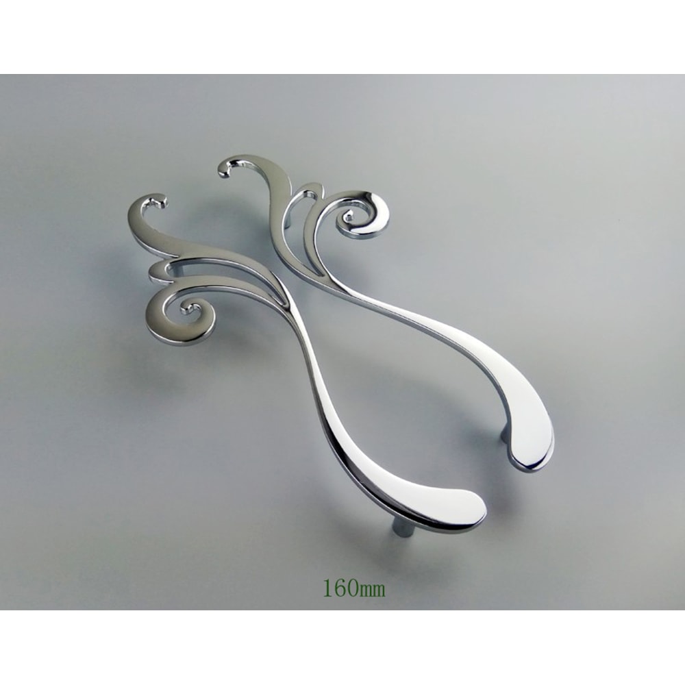 Modern Chrome Flower Cabinet Knob And Drawer Pull For Kitchen Cabinets And Wardrobes 3