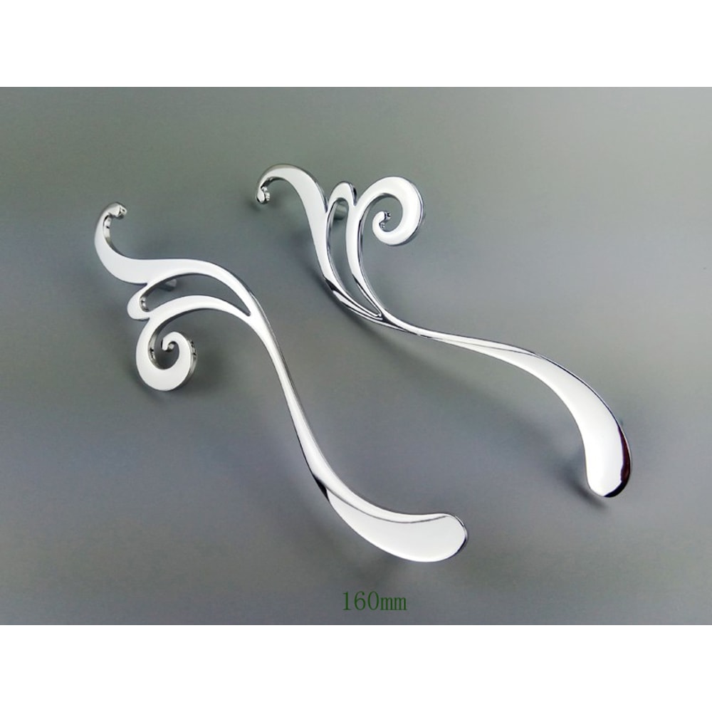 Modern Chrome Flower Cabinet Knob And Drawer Pull For Kitchen Cabinets And Wardrobes 4