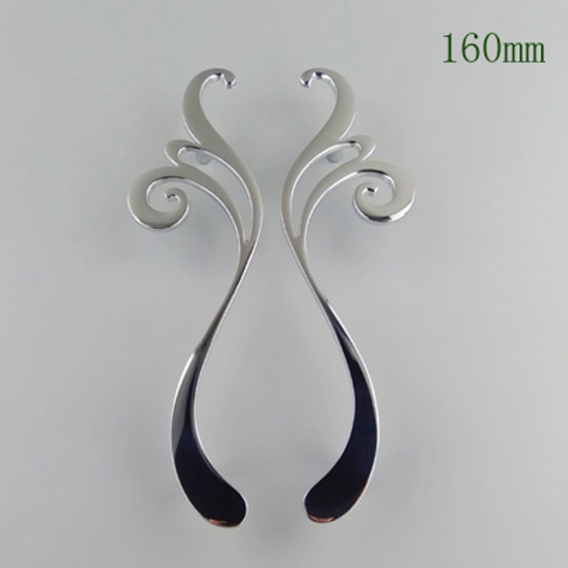 Modern Chrome Flower Cabinet Knob And Drawer Pull For Kitchen Cabinets And Wardrobes 6