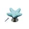 Blue Starfish Ceramic Drawer Knob Coastal Cabinet Hardware Pull 1