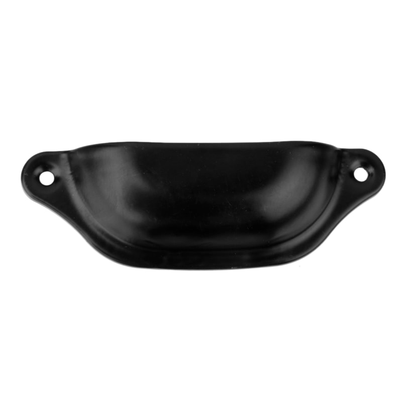 Vintage Black Shell Drawer Pulls Pack Zinc Alloy Cabinet Knobs