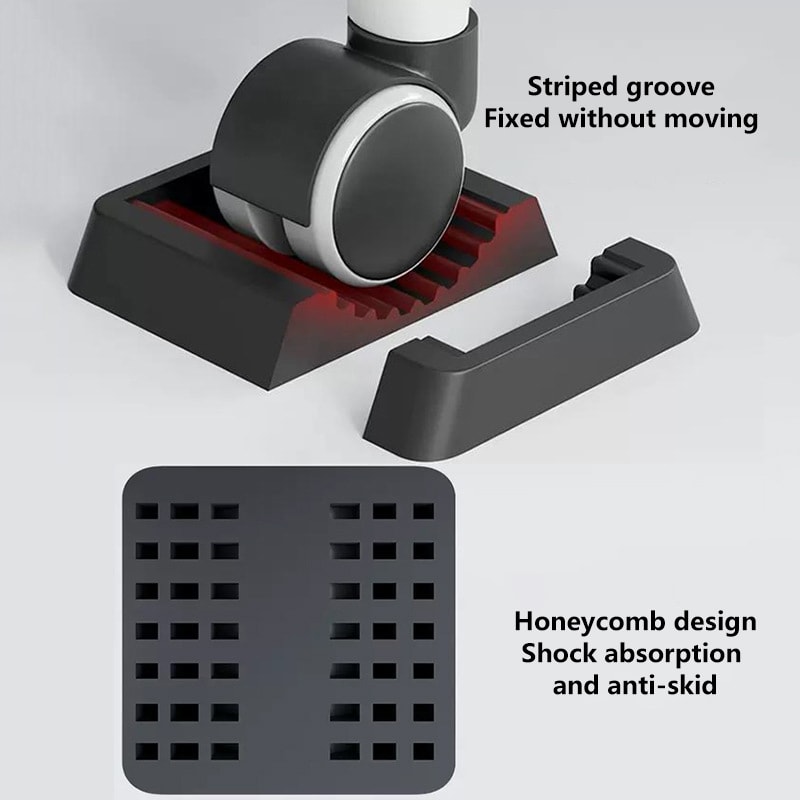 Silicone Furniture Caster Cups for Chair Wheels and Hardwood Floors