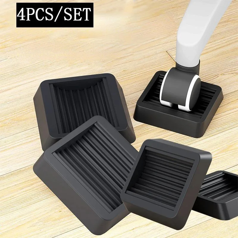 Silicone Furniture Caster Cups for Chair Wheels and Hardwood Floors