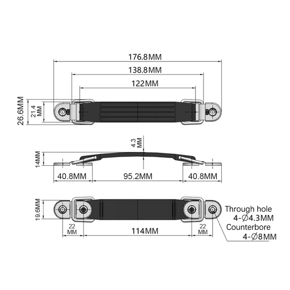 Universal Telescopic Luggage Handle Replacement For Suitcases 5