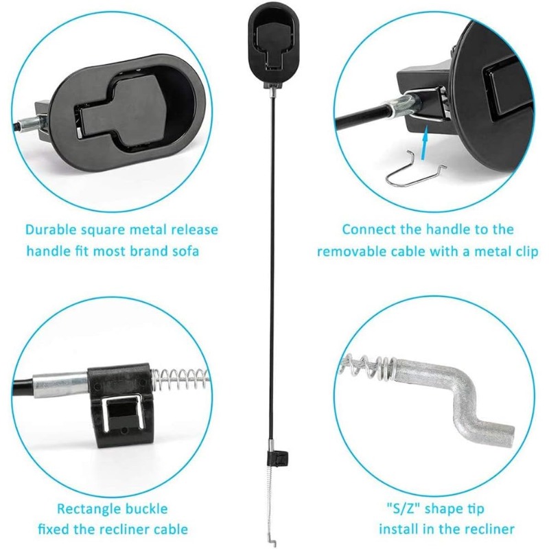 Universal Recliner Handle Replacement ABS Pull Lever For Sofa And Chair 3