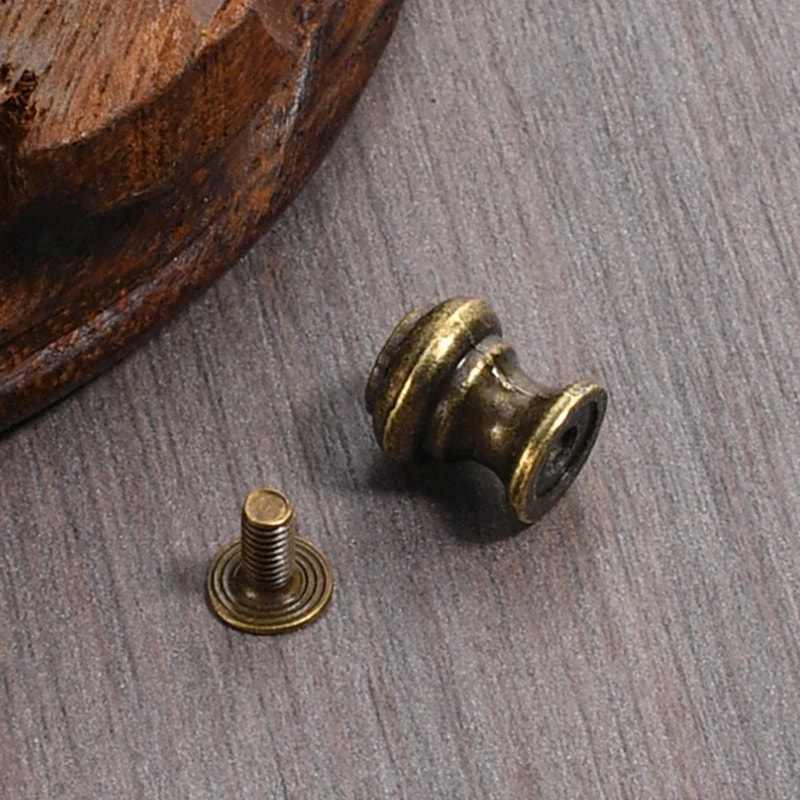 Mini Drawer Knobs Antique Bronze Pulls for Jewelry Boxes & Cabinets