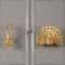 Gold Peacock Brass Cabinet Knob Vintage Drawer Pull 1