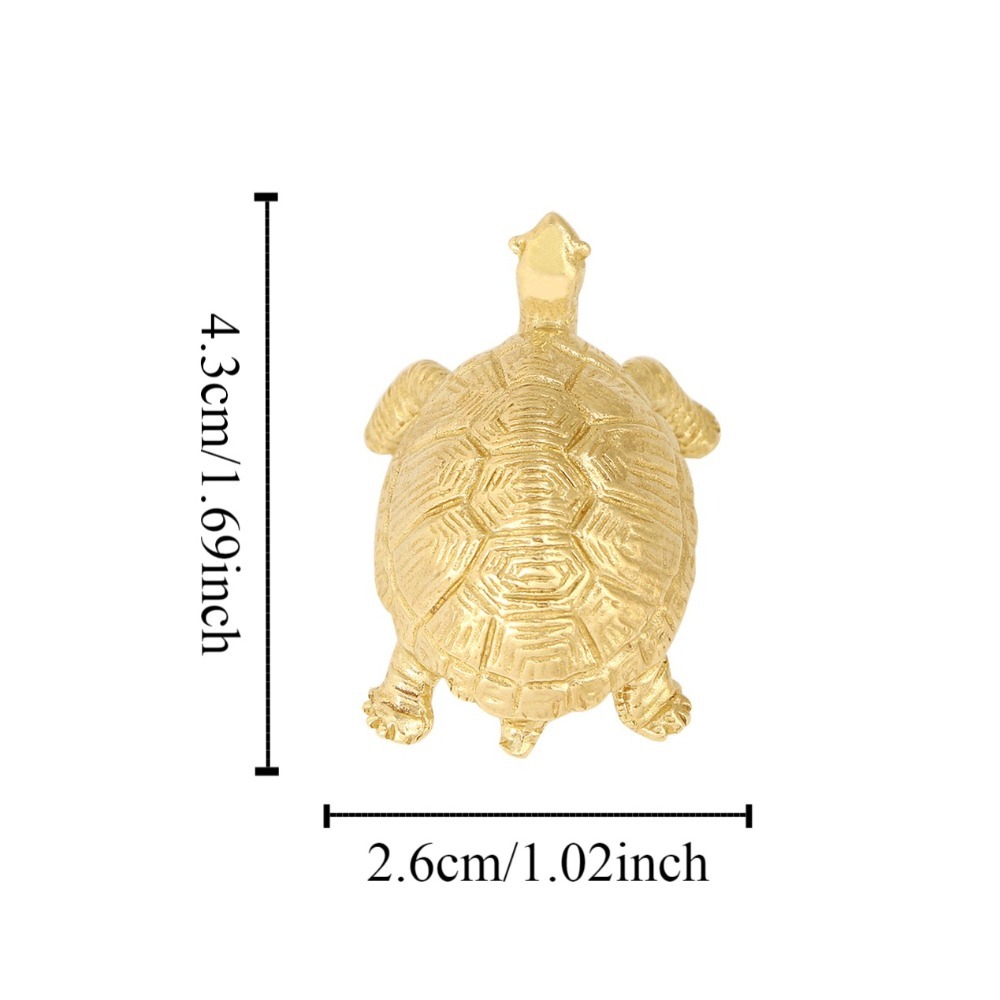 Vintage Turtle Cabinet Knob Brass Gold Drawer Pull