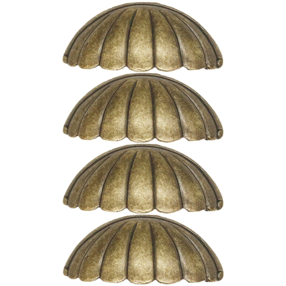 Vintage Shell Drawer Pulls Set Zinc Alloy Cabinet Handles