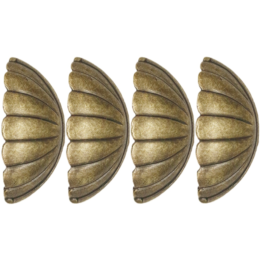 Vintage Shell Drawer Pulls Set Zinc Alloy Cabinet Handles