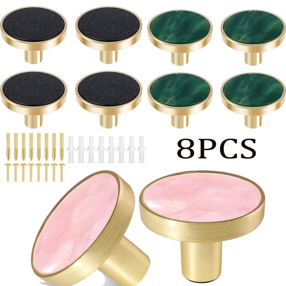 Decorative Drawer Pulls With Brushed Gold Cabinet Knobs 0