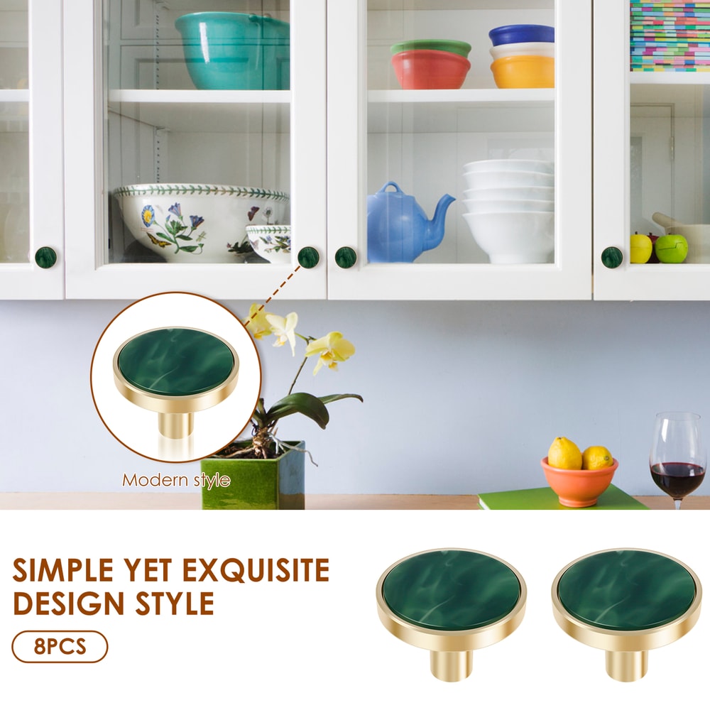 Decorative Drawer Pulls With Brushed Gold Cabinet Knobs 3