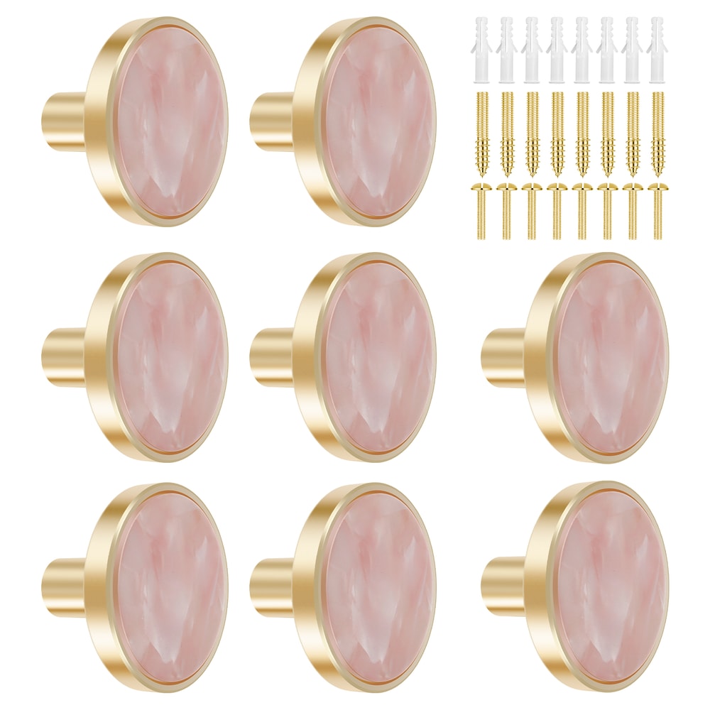 Decorative Drawer Pulls With Brushed Gold Cabinet Knobs 6