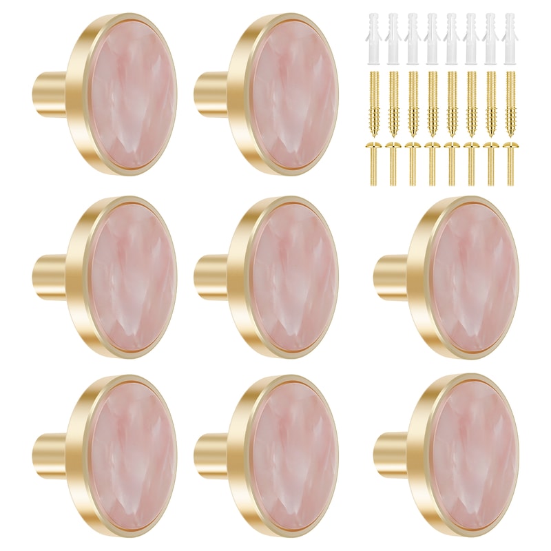 Decorative Drawer Pulls With Brushed Gold Cabinet Knobs 6