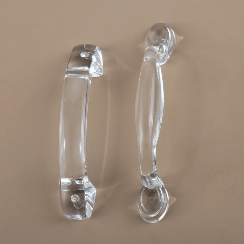 Crystal Clear Acrylic Cabinet Pull Handle for Drawers and Furniture