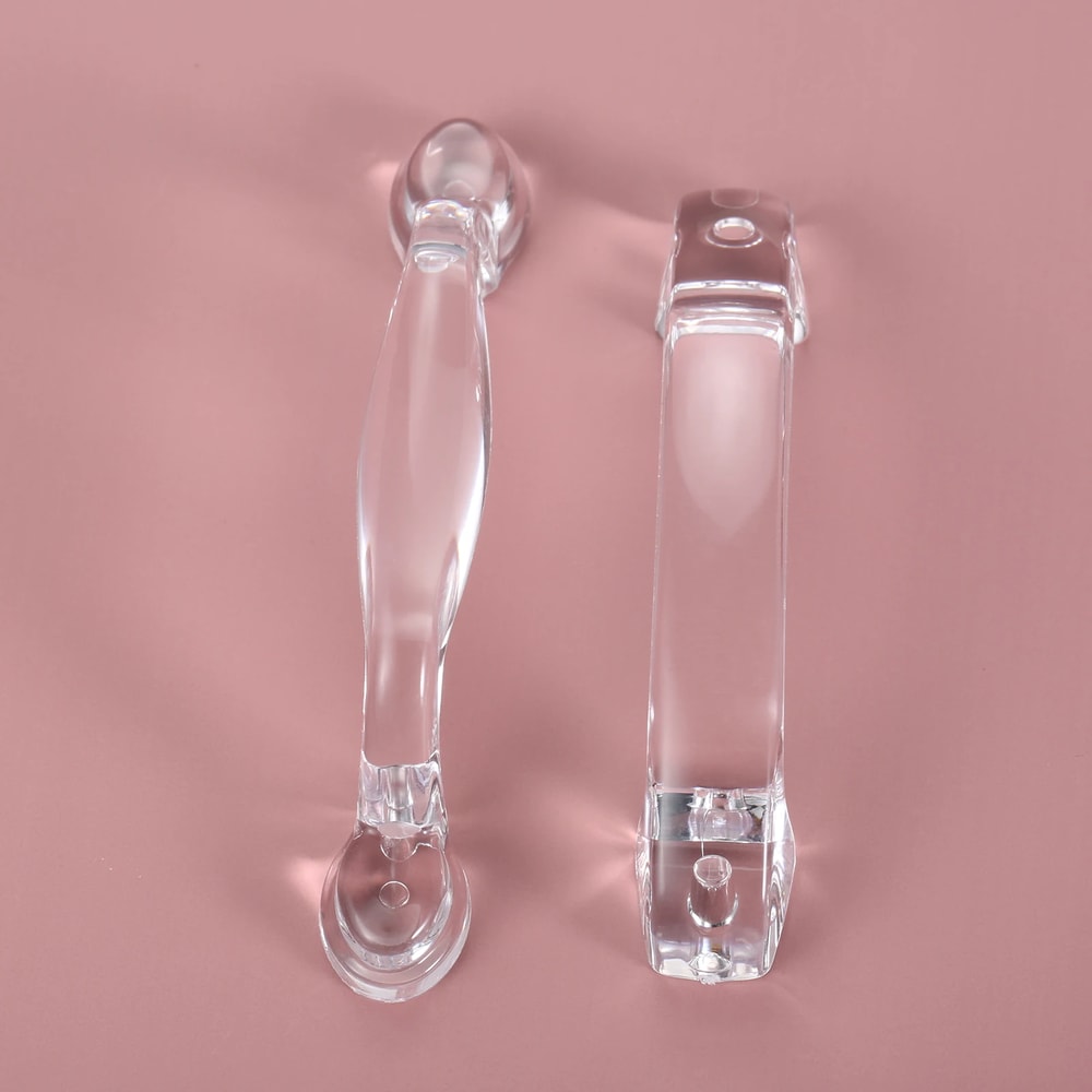 Crystal Clear Acrylic Cabinet Pull Handle for Drawers and Furniture