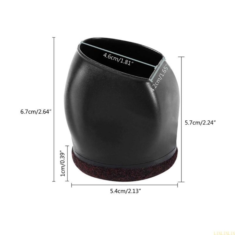 Silicone Felt Chair Caster Cups Floor Protectors Set