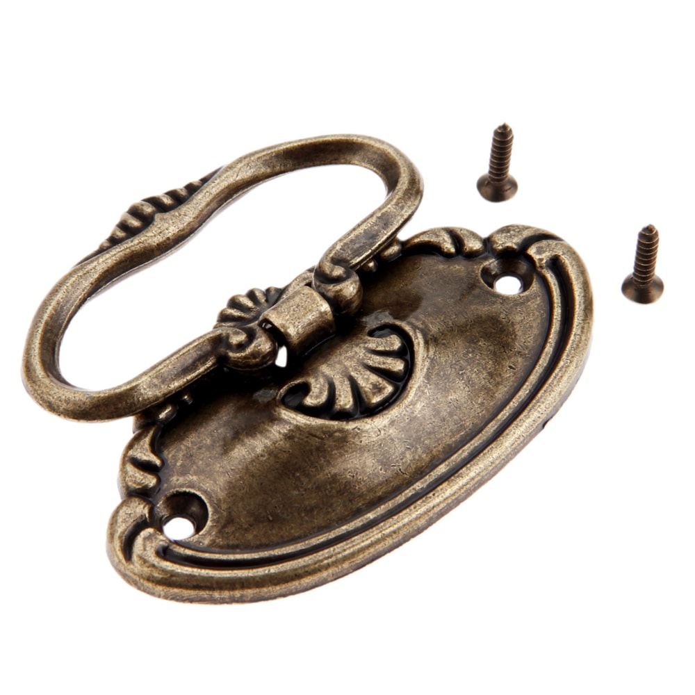 Antique Bronze Vintage Drawer Pull for Cabinets and Jewelry Boxes