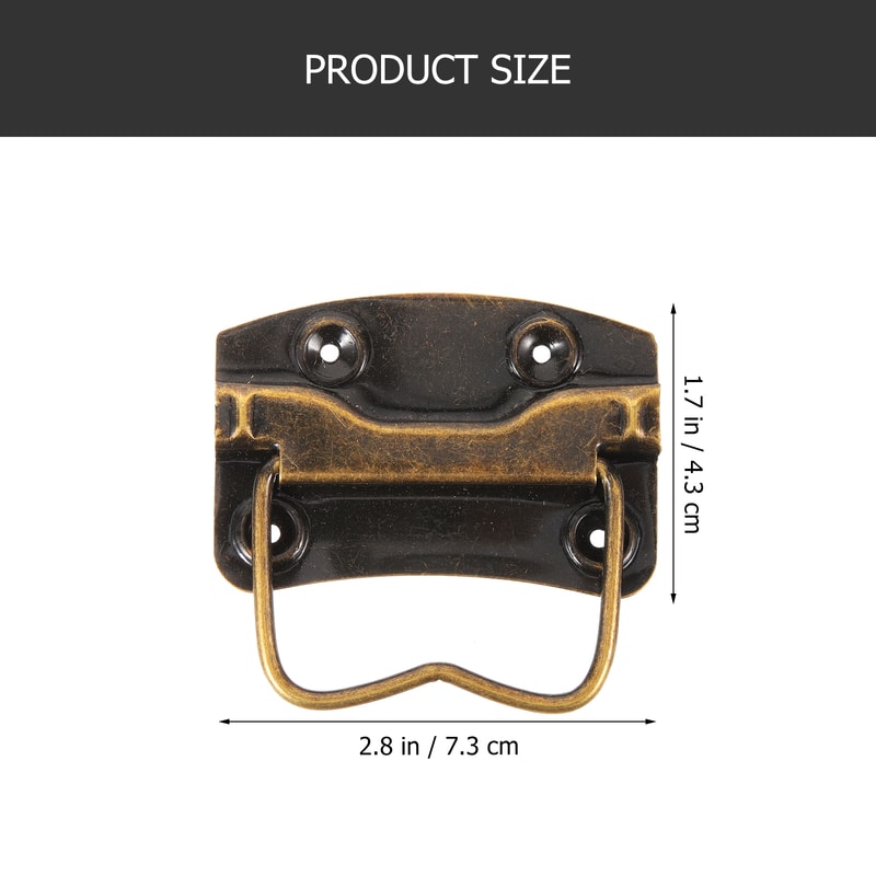 Vintage Iron Box Handles for Wooden Chests Cabinets and Luggage