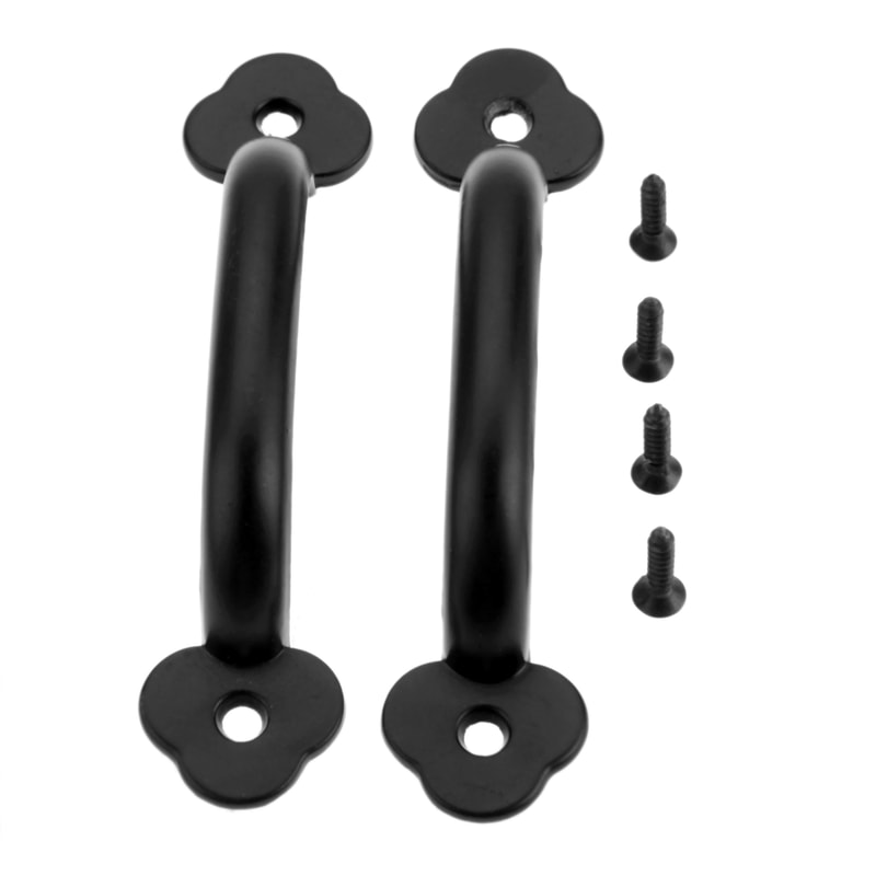 Vintage Wooden Cabinet Pulls Decorative Drawer Handles With Screws 6