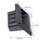 Black Plastic Speaker Side Handle for Amp Cabinets and Guitar Cases