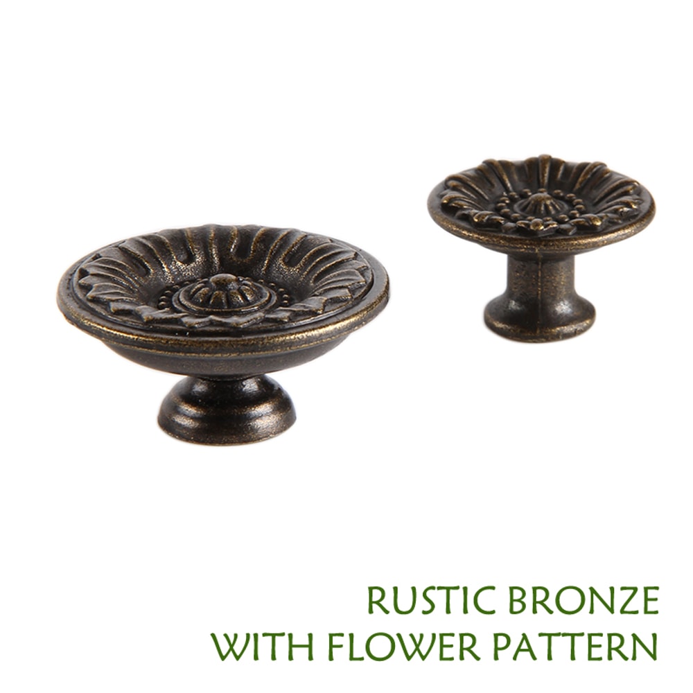 Antique Bronze Round Cabinet Knob for Drawers and Cupboards