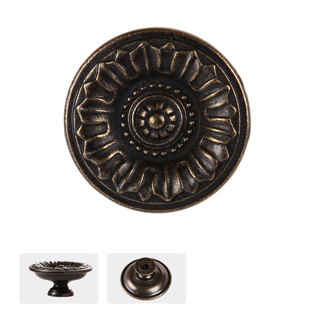 Antique Bronze Round Cabinet Knob for Drawers and Cupboards