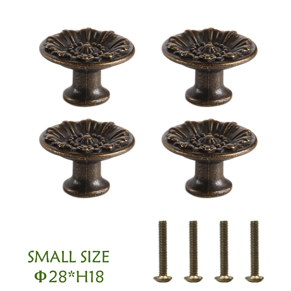 Antique Bronze Round Cabinet Knob for Drawers and Cupboards