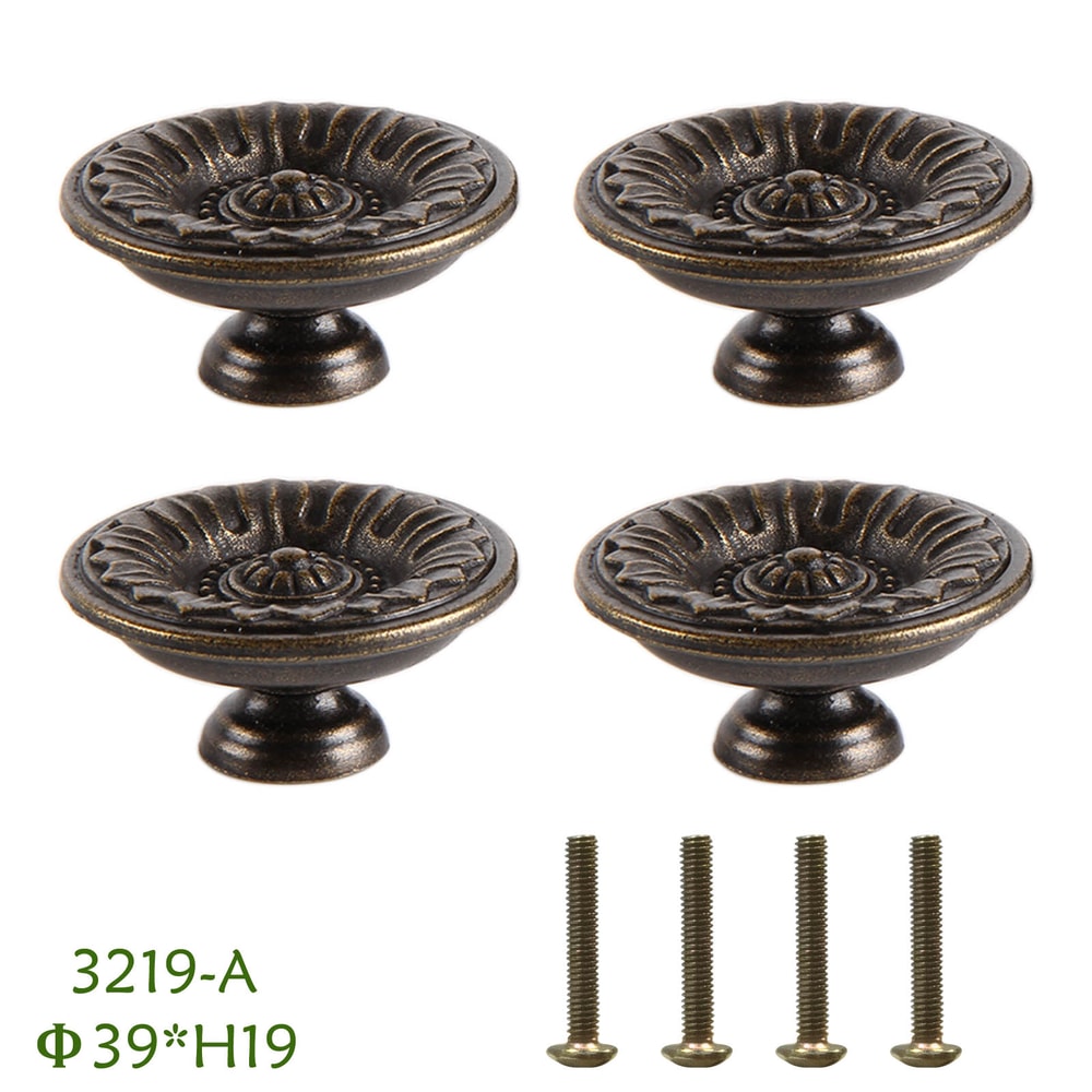 Antique Bronze Round Cabinet Knob for Drawers and Cupboards