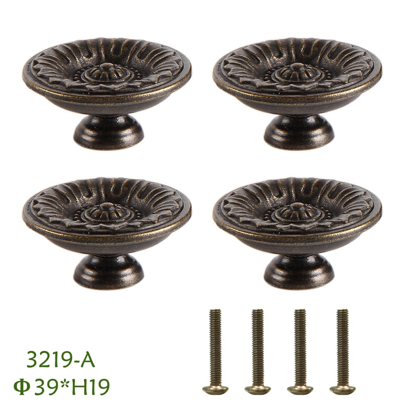Antique Bronze Round Cabinet Knob for Drawers and Cupboards