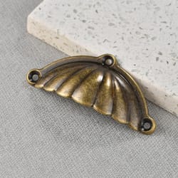 antique shell drawer pull handles for vintage cabinets