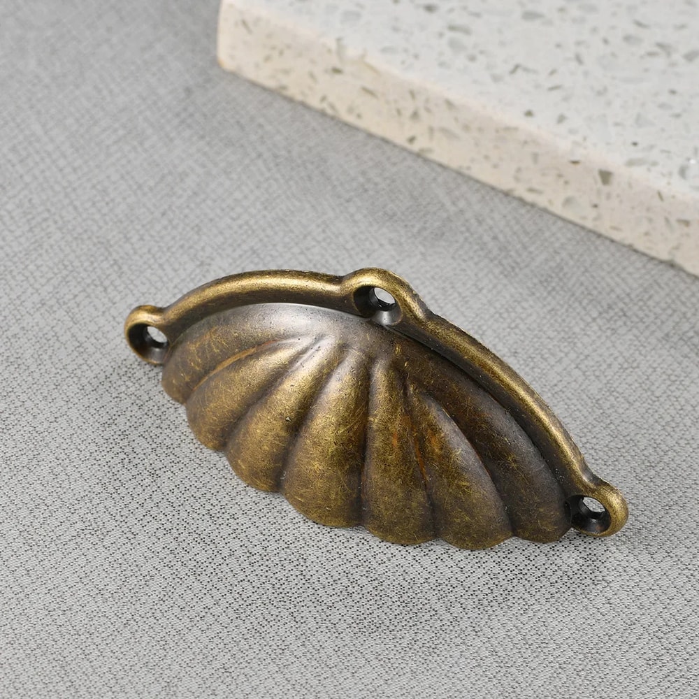 Antique Shell Drawer Pull Handles For Vintage Cabinets 2