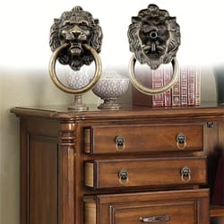 antique lion head drawer pulls set vintage cabinet handles