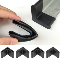 l shaped rubber foot pads for shelves tables and angle iron legs