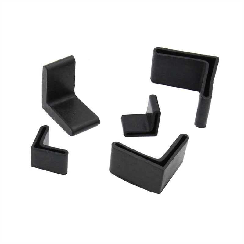 L Shaped Rubber Foot Pads For Shelves Tables And Angle Iron Legs 1