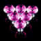 Pink Acrylic Crystal Drawer Pull Handles Diamond Shaped Cabinet Knobs for Furniture