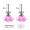 Pink Acrylic Crystal Drawer Pull Handles Diamond Shaped Cabinet Knobs for Furniture