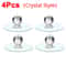 Crystal Transparent Door Knobs With Self Adhesive Hooks Elegant Cabinet Drawer Handles For Home De 6