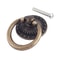 Vintage Antique Bronze Wooden Box Ring Knob Decorative Cabinet Handles with Screw, Perfect for Doors & Furniture
