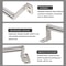 Stainless Steel Drawer Pulls Modern Wardrobe Handles for Furniture, Closet, Cabinet, Dresser