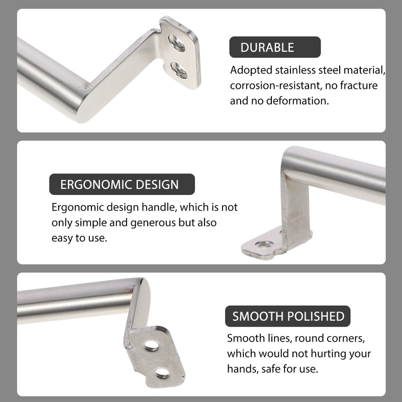 Stainless Steel Drawer Pulls Modern Wardrobe Handles for Furniture, Closet, Cabinet, Dresser