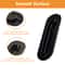 Black Stainless Steel Oval Cabinet Pulls Flush Sliding Door Handle for Cupboard & Wardrobe