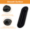 Black Stainless Steel Oval Cabinet Pulls Flush Sliding Door Handle for Cupboard & Wardrobe
