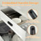 Black Stainless Steel Oval Cabinet Pulls Flush Sliding Door Handle for Cupboard & Wardrobe