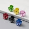Colorful Flower Kitchen Cabinet Handles Kids Room Wardrobe Knobs 0