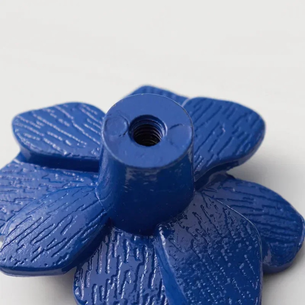 Colorful Flower Kitchen Cabinet Handles Kids Room Wardrobe Knobs 3